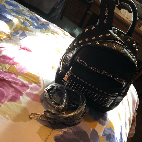 bebe Handbags - Bebe mini Jett black backpack